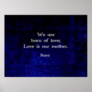 Rumi Inspirerend liefde citaat over gevoelens Poster