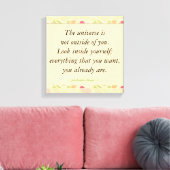 Rumi Inspirerend look binnen quotes Canvas Afdruk (Insitu (Woonkamer))