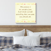 Rumi Inspirerend look binnen quotes Canvas Afdruk (Insitu (Slaapkamer))