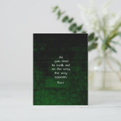 Rumi Inspirerend met Faith Quote Briefkaart (Staand voorkant)
