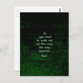Rumi Inspirerend met Faith Quote Briefkaart (Voorkant / Achterkant)