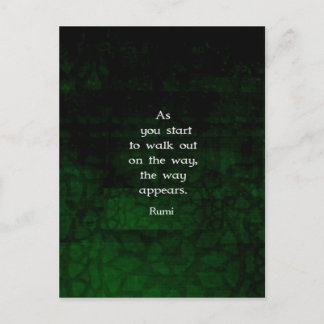 Rumi Inspirerend met Faith Quote Briefkaart