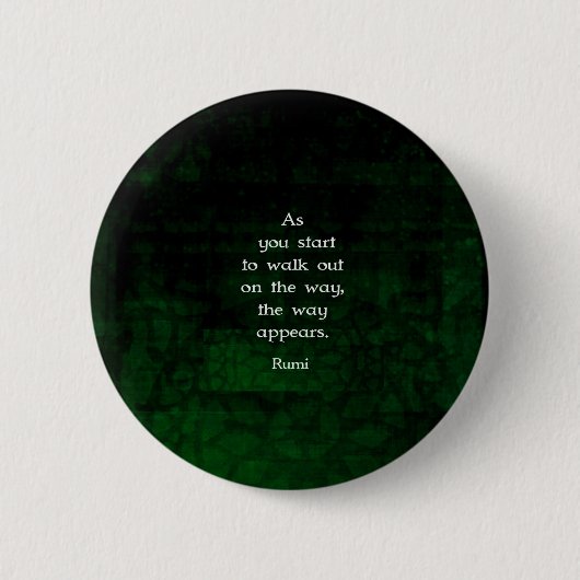 Rumi Inspirerend met Faith Quote Ronde Button 5,7 Cm (Voorkant)