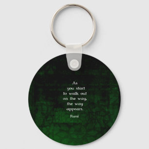 Rumi Inspirerend met Faith Quote Sleutelhanger