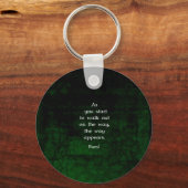 Rumi Inspirerend met Faith Quote Sleutelhanger (Voorkant)