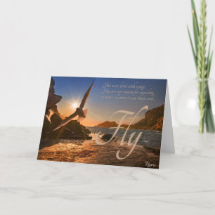 Rumi Je bent geboren met Wings Kaart