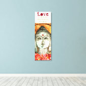 Rumi Liefde Quote Boeddha Kunst Canvas Print (Insitu (Houten vloer))