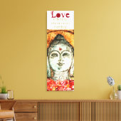 Rumi Liefde Quote Boeddha Kunst Canvas Print (Insitu (Woonkamer))