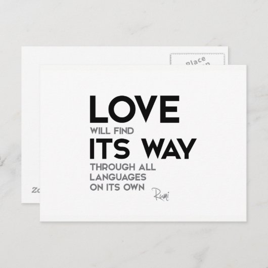 Rumi: Liefde vindt zijn weg Briefkaart (Voorkant / Achterkant)