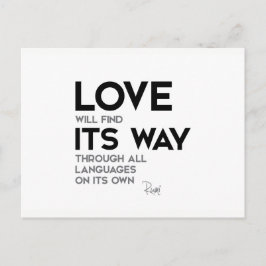 Rumi: Liefde vindt zijn weg Briefkaart