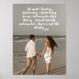 Rumi Liefdesverhaal Voeg Jouw Foto Toe Gedicht Pos Poster