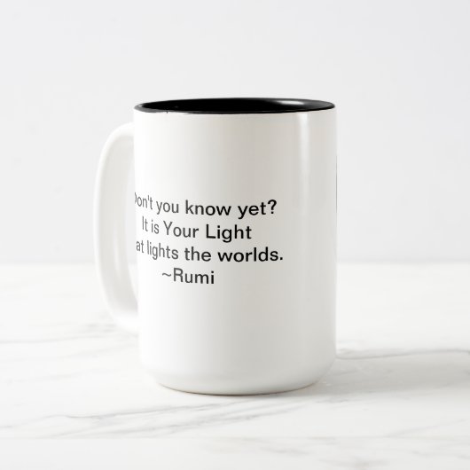 Rumi Light Quote Mok (Voorkant links)