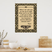 RUMI LOVE Citaat op Poster of Druk (Keuken)