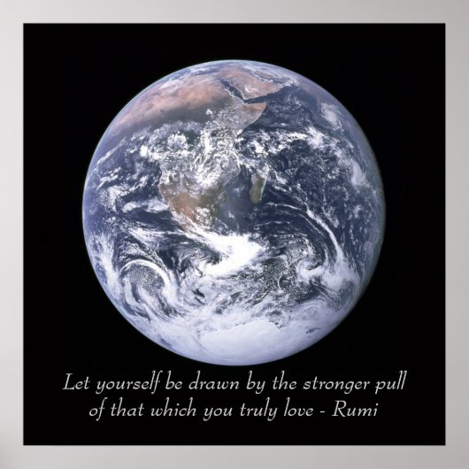 Rumi Love Earth Poster (Voorkant)