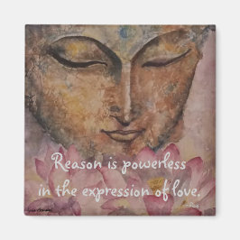 Rumi Love Quote Boeddha Waterverf kunstmagneet Magneet