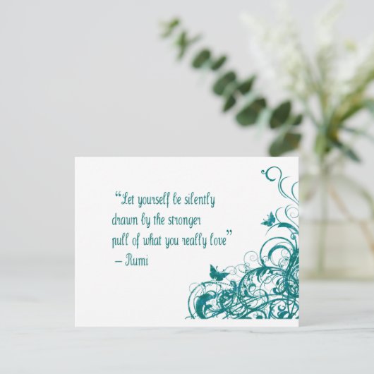 Rumi love quote briefkaart (Staand voorkant)