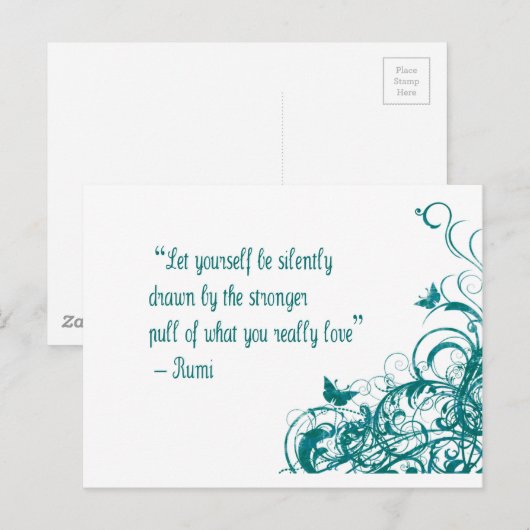 Rumi love quote briefkaart (Voorkant / Achterkant)