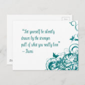 Rumi love quote briefkaart (Voorkant / Achterkant)