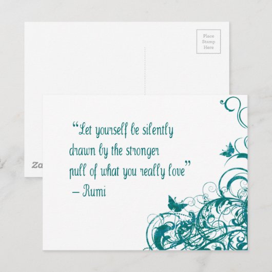 Rumi love quote briefkaart (Voorkant / Achterkant)