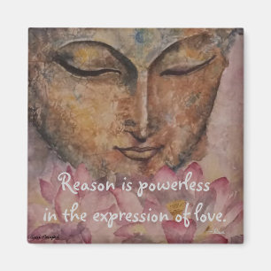 Rumi Love Quote Buddha Waterverf Art Magnet
