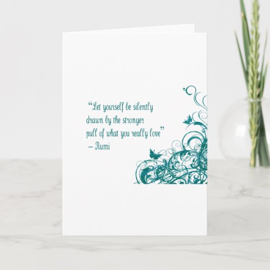 Rumi love quote kaart (Voorkant)