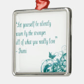 Rumi love quote metalen ornament (Links)