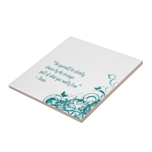 Rumi love quote tegeltje (Zijkant)