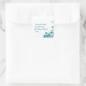 Rumi love quote vierkante sticker (Tas)