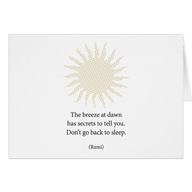 Rumi Morning Poetry (Voorkant Horizontaal)