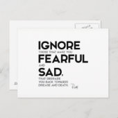 Rumi: Negeer angstig en verdrietig Briefkaart (Voorkant / Achterkant)