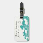 Rumi Ocean quote Bagagelabel (Voorkant verticaal)