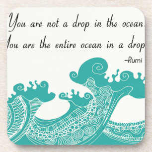 Rumi Ocean quote Bier Onderzetter