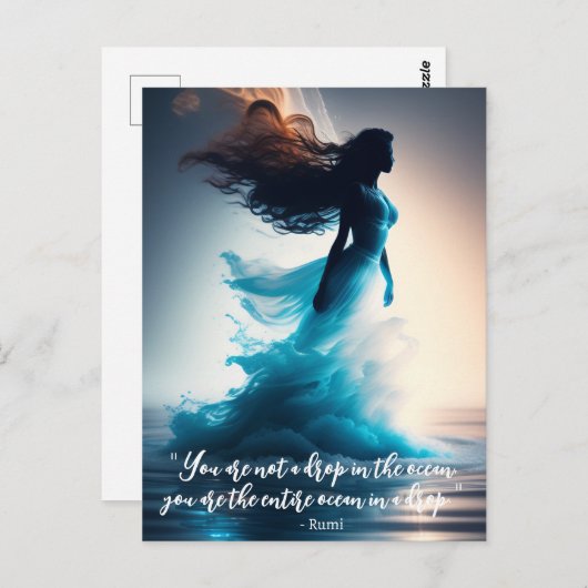 Rumi Ocean Quote Dreamweaver Briefkaart (Voorkant / Achterkant)