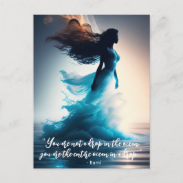 Rumi Ocean Quote Dreamweaver Briefkaart