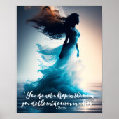 Rumi Ocean Quote Dreamweaver Poster (Voorkant)