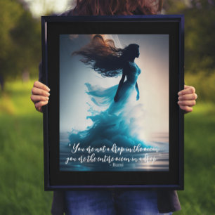Rumi Ocean Quote Dreamweaver Poster