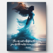 Rumi Ocean Quote Dreamweaver Tabletop Plaque Fotoplaat (Voorkant)