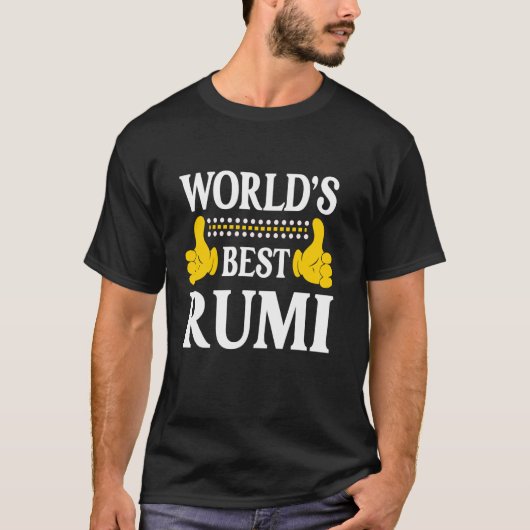 Rumi Persoonlijke naam Funny Voornaam World's Best T-shirt (Voorkant)