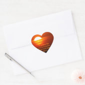 Rumi Plaat de zon op Hart Sticker (Envelop)