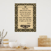 RUMI-prijsopgave op Poster of Print Sun en Earth (Keuken)