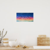Rumi Quote Abstract Poster (Keuken)