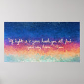 Rumi Quote Abstract Poster (Voorkant)