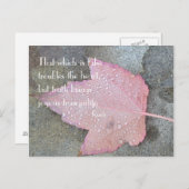 Rumi Quote Autumn Leaf Briefkaart (Voorkant / Achterkant)
