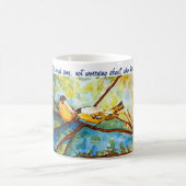 Rumi Quote Birds Waterverf Art Coffee Mok (Center)
