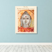 Rumi Quote Boeddha Waterverf Canvas kunst aan de m (Insitu (Houten vloer))