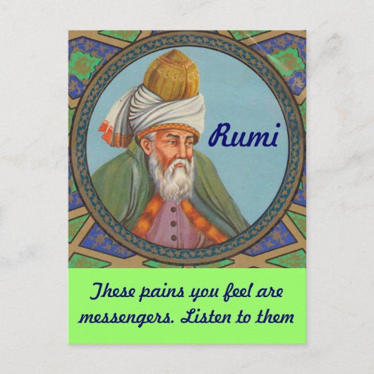 Rumi quote briefkaart (Voorkant)