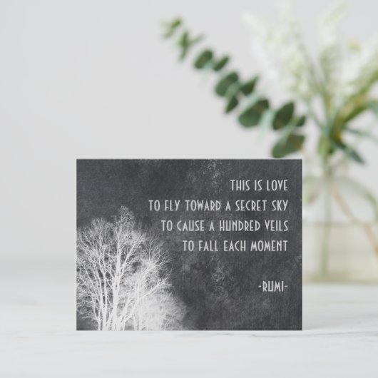 Rumi quote briefkaart (Staand voorkant)