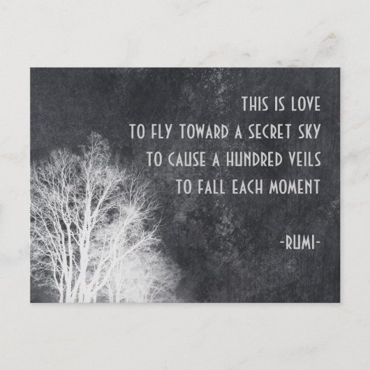 Rumi quote briefkaart (Voorkant)