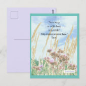 Rumi Quote Briefkaart "Wees een lamp" (Voorkant / Achterkant)