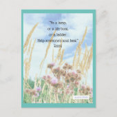 Rumi Quote Briefkaart "Wees een lamp" (Voorkant)